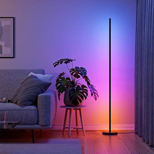 Nanoleaf - Matter Smart Multicolor Floor Lamp / Black