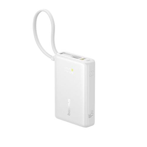 Baseus - PicoGo 10000mAh Power Bank with Digital Display 45W / Moon White