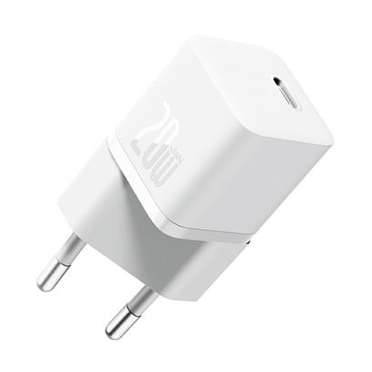 Baseus - Palm 20W USB-C Power Adapter 1C Fast Charging / Moon White Moon White