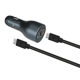 miracase - 120W Car Charger with USB-C Cable / Black