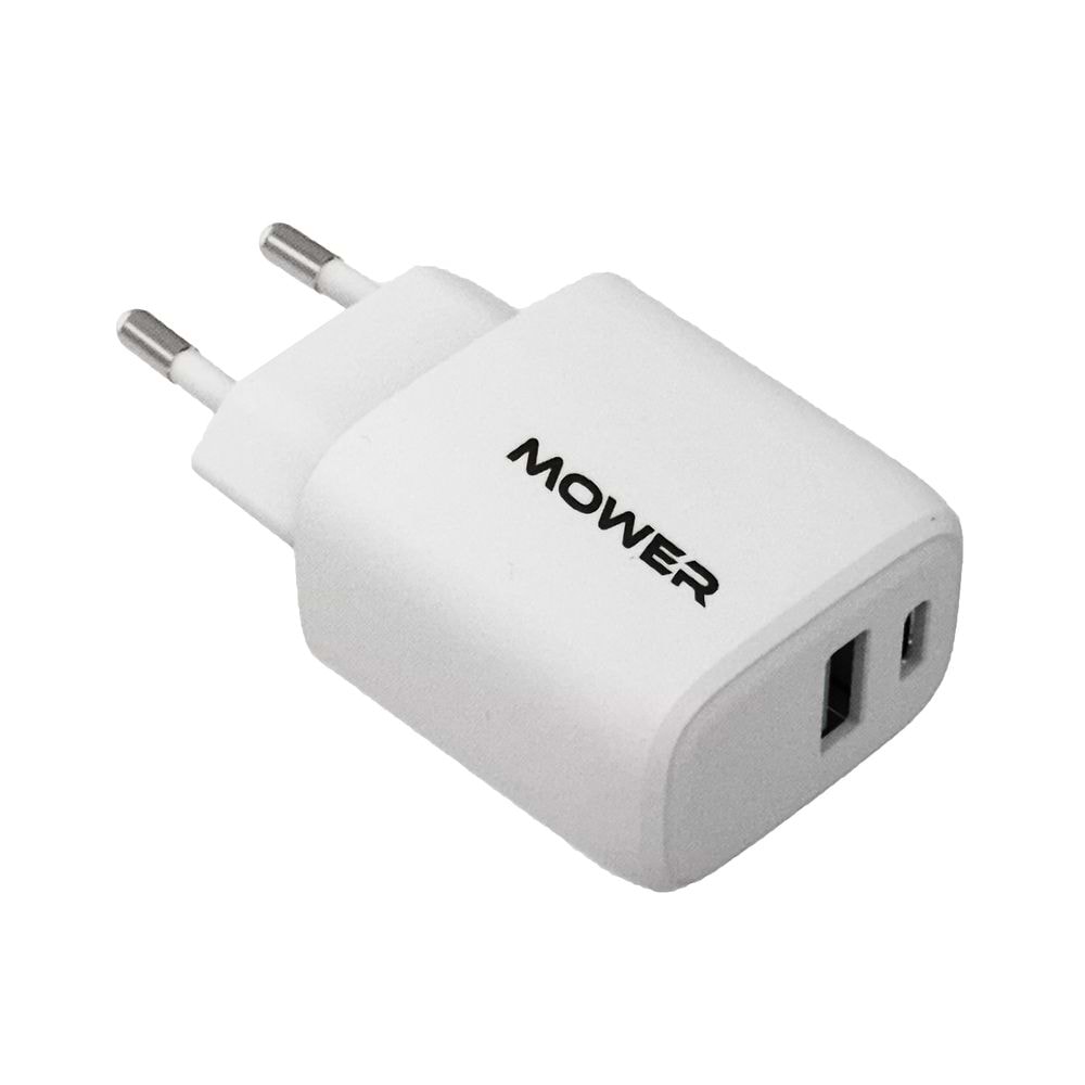 Mower 38W USB-A & USB-C Power Adapter White