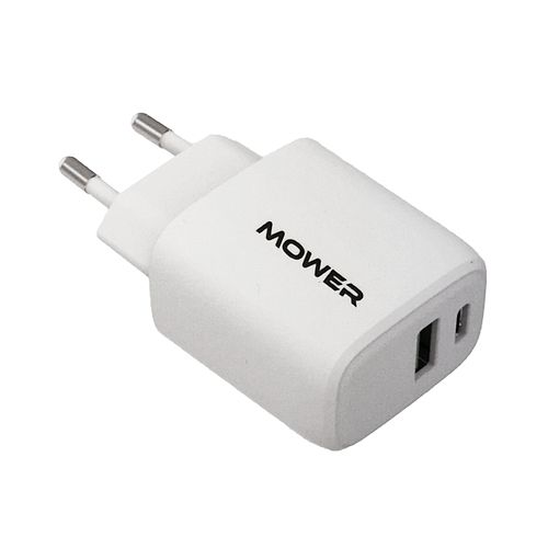 Mower - 38W USB-A & USB-C Power Adapter / White