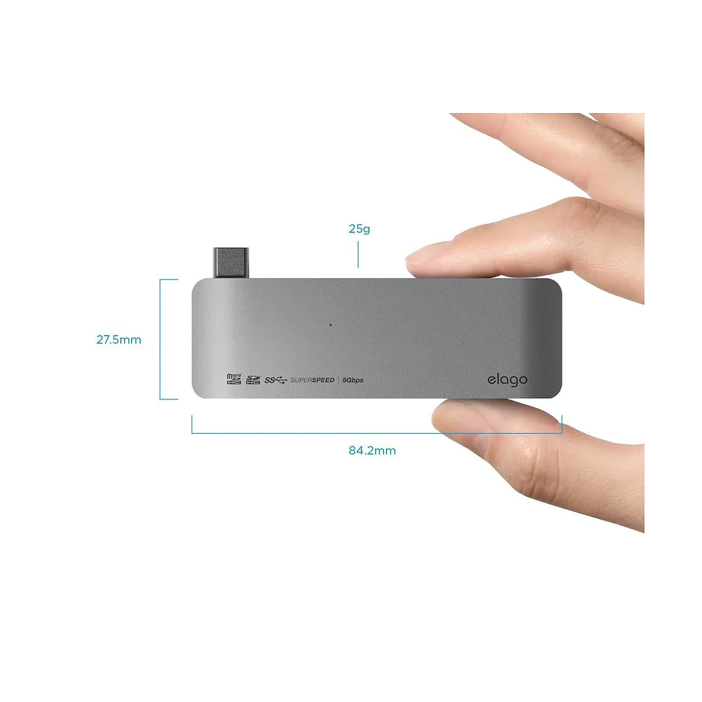 elago 5 in 1 Aluminum Charging Multi Hub 