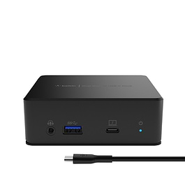 Belkin - CONNECT USB-C Dual Display Docking Station / Black