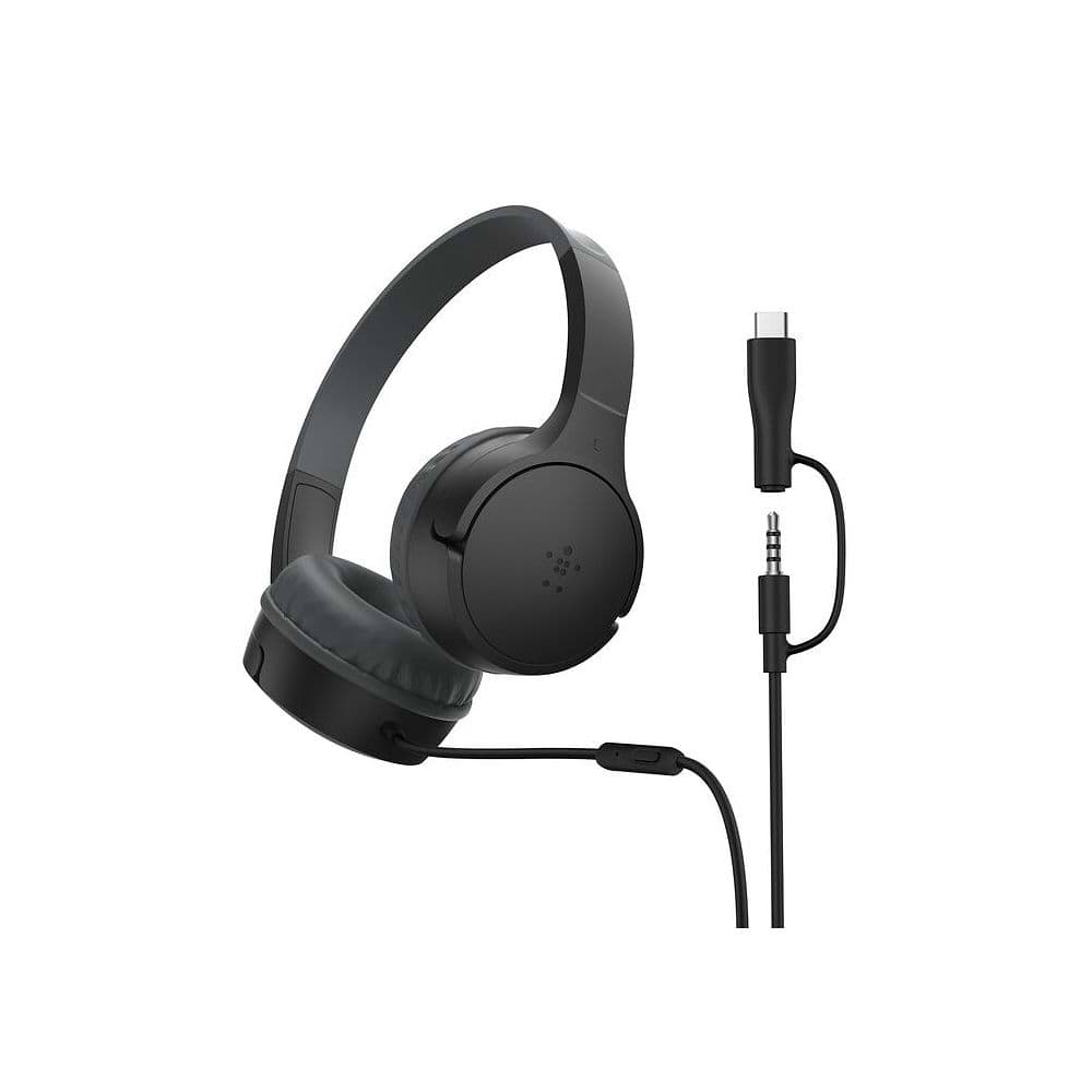 Belkin - SOUNDFORM mini for Kids Wired Earphones with USB-C and 3.5mm