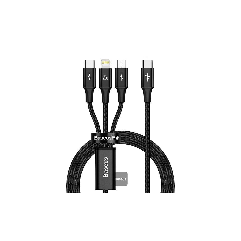 Baseus - Rapid Series 3-in-1 Cable Type-C (1.5m) / Black