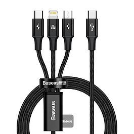 Baseus - Rapid Series 3-in-1 Cable Type-C (1.5m) / Black