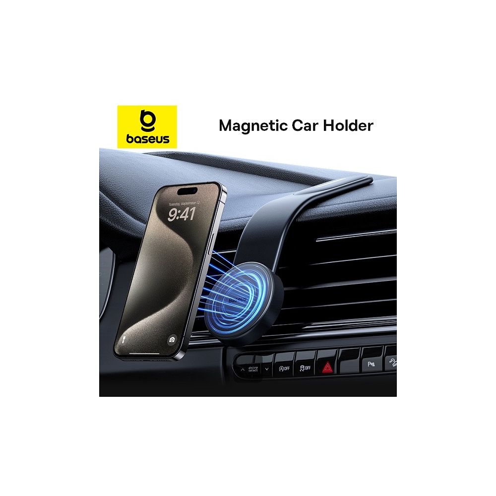 Baseus - C02 Magnetic Phone Holder / Cluster Black