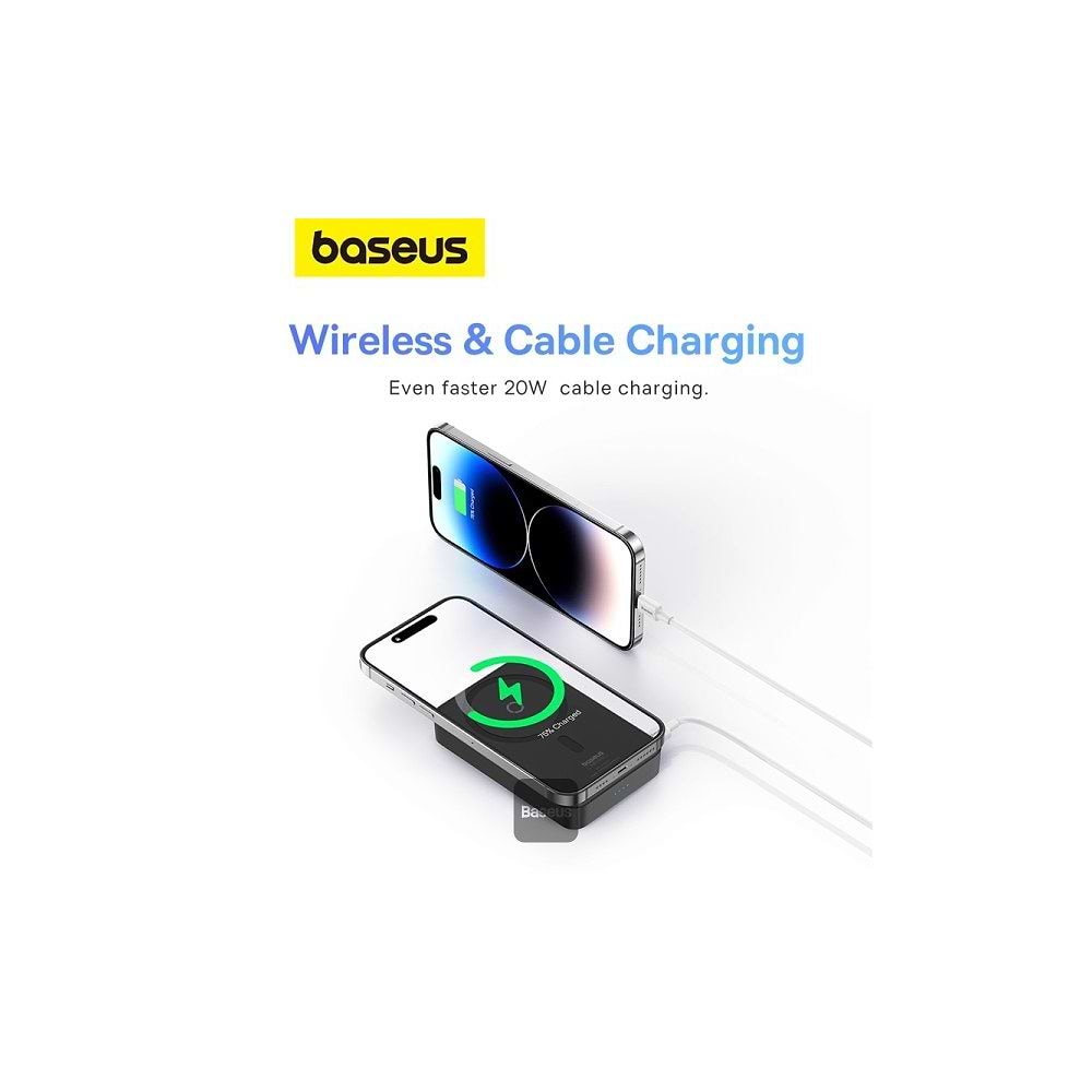 Baseus - 15W MagPro Wireless Power Bank 5000mAh / Black
