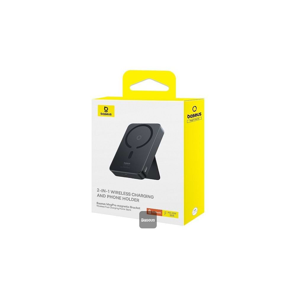 Baseus - 15W MagPro Wireless Power Bank 5000mAh / Black