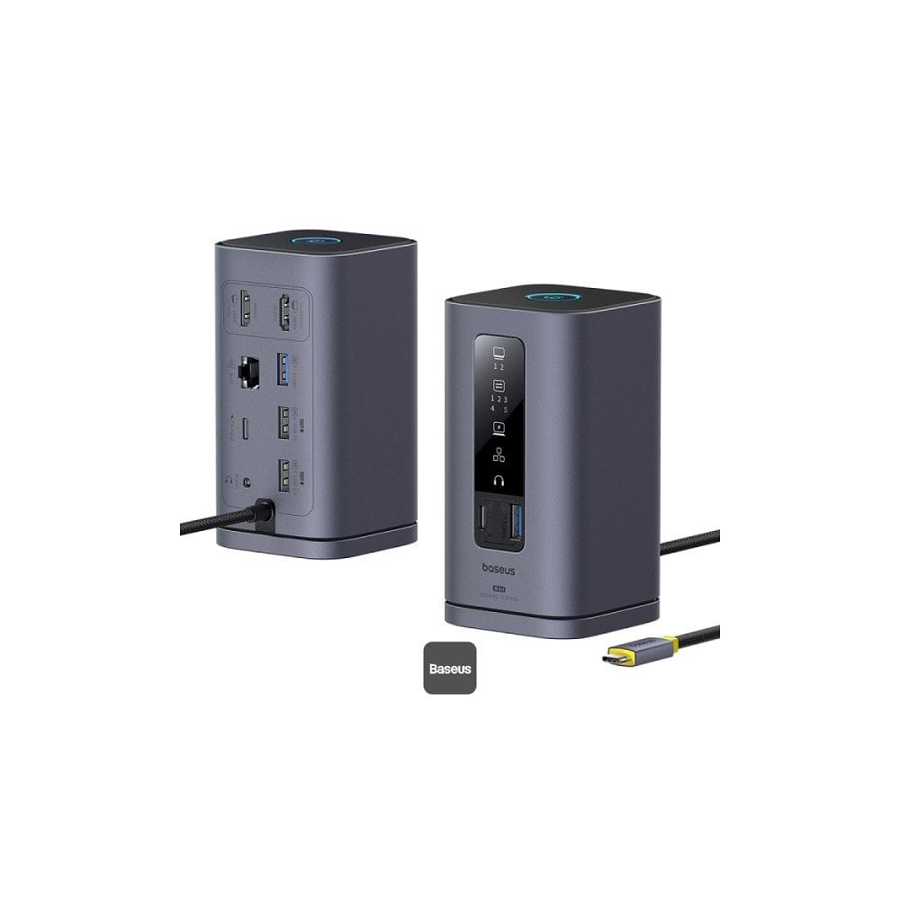 Baseus - Spacemate Series 10-in-1 Mac Docking Station Hub / Space Gray