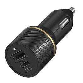 Otterbox - 30W PD Dual Fast Car Charger (USB-C 18W + USB-A 12W) / Black