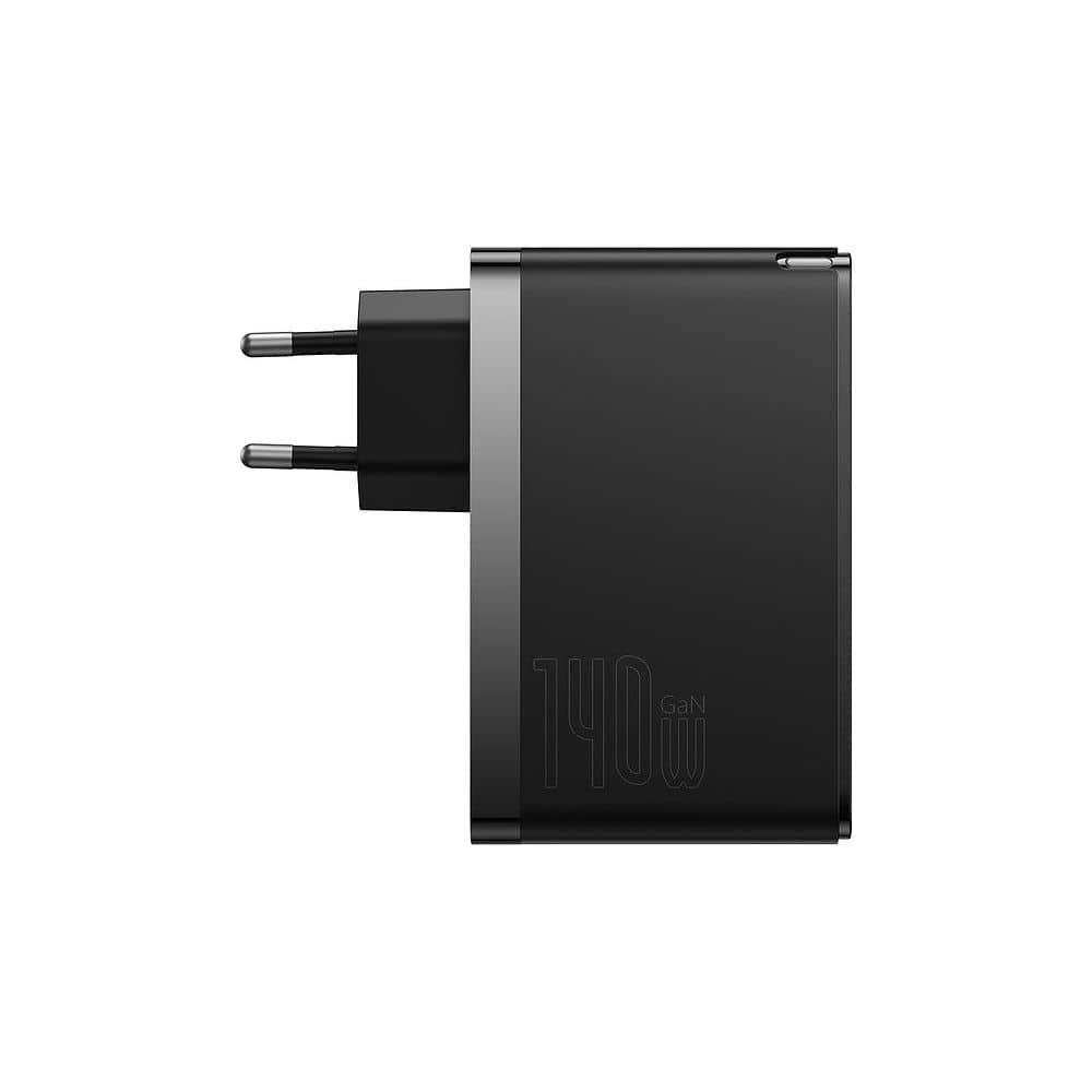 Baseus - GaN5 Pro 140W Power Adapter with USB-C Cable / Black 