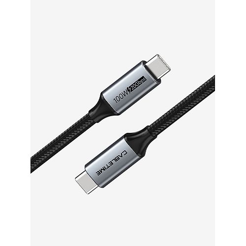 Cable Time - USB-C 3.1 Cable Gen2 Coaxial 20Gbps 100W