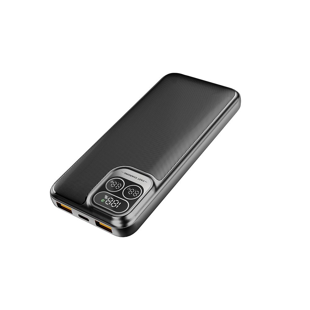 Essentials 10000mAh 22.5W Power Bank with LCD Display Black