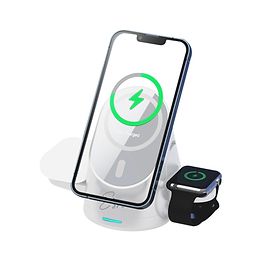 Essentials - 3 in 1 Wireless Charging Station / White