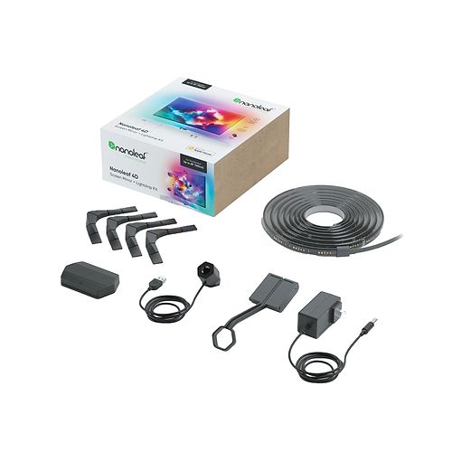 Nanoleaf - 4D Screen Mirror + Lightstrip Kit (up to 65/85-inch) / Black