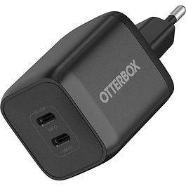 OtterBox - Dual USB-C 65W GaN Power Adapter / Black