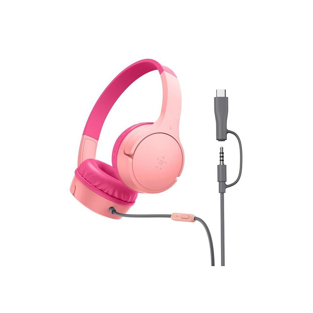Belkin - SOUNDFORM mini for Kids Wired Earphones with USB-C and 3.5mm