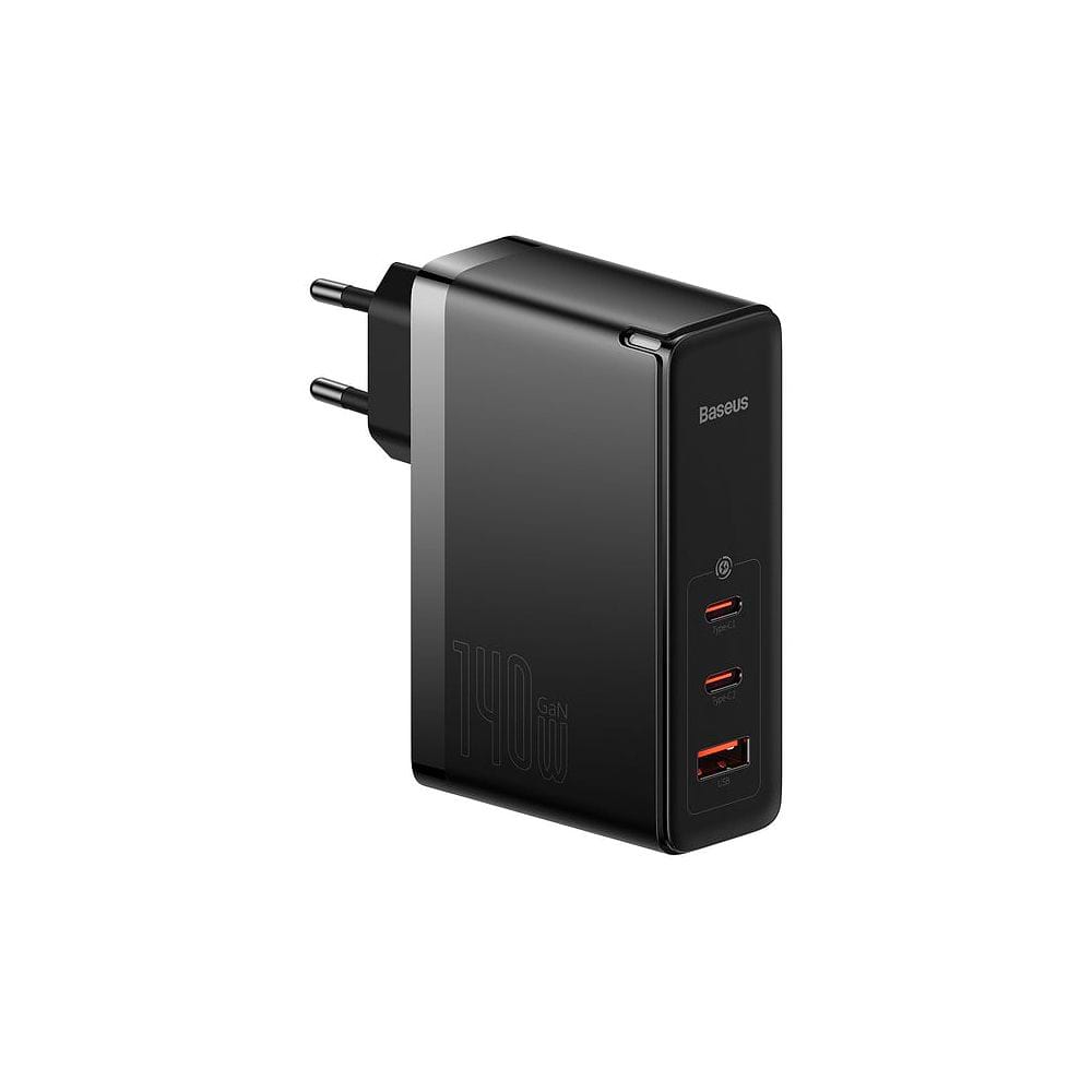 Baseus - GaN5 Pro 140W Power Adapter with USB-C Cable / Black 