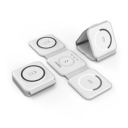 CHOETECH - 3-in-1 Foldable Wireless Charger Type C with MagSafe 
