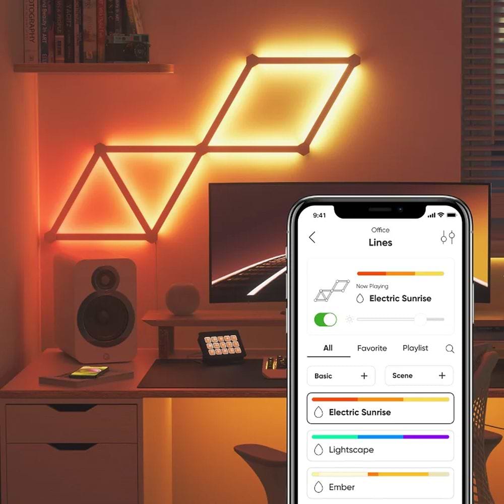 Nanoleaf Lines 60 Degrees White פסי תאורה