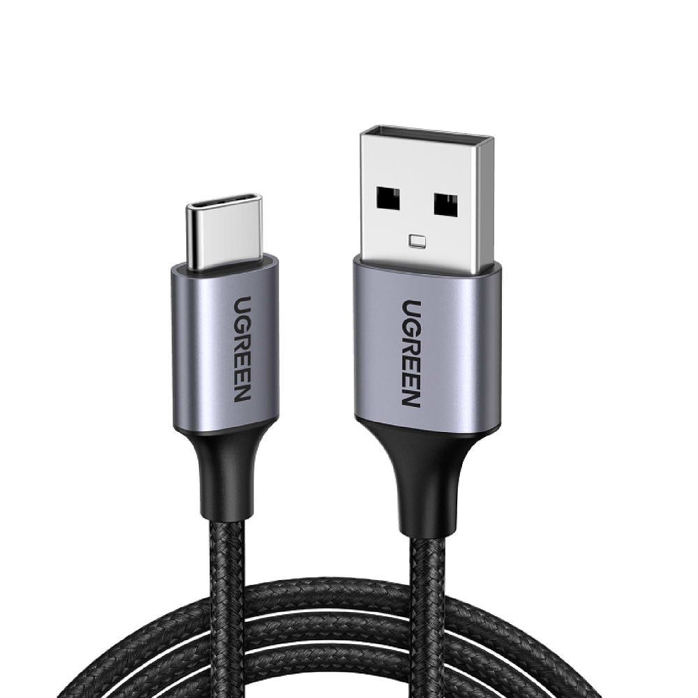 UGREEN USB-A to USB-C Braided Aluminium Cable Black