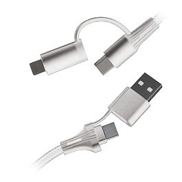 Mower - 4 in 1 USB-C / USB-A to USB-C / Lightning / White