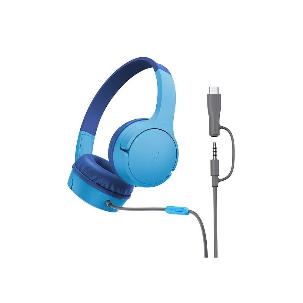 Belkin - SOUNDFORM mini for Kids Wired Earphones with USB-C and 3.5mm