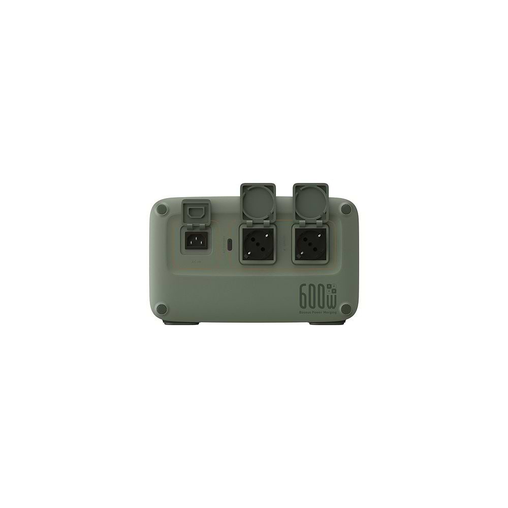 Baseus - 600W Energy Stack Digital Portable Power Station / Green/Black