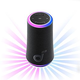 Anker - SoundCore Glow Flare 3 Portable Bluetooth Speaker / Black