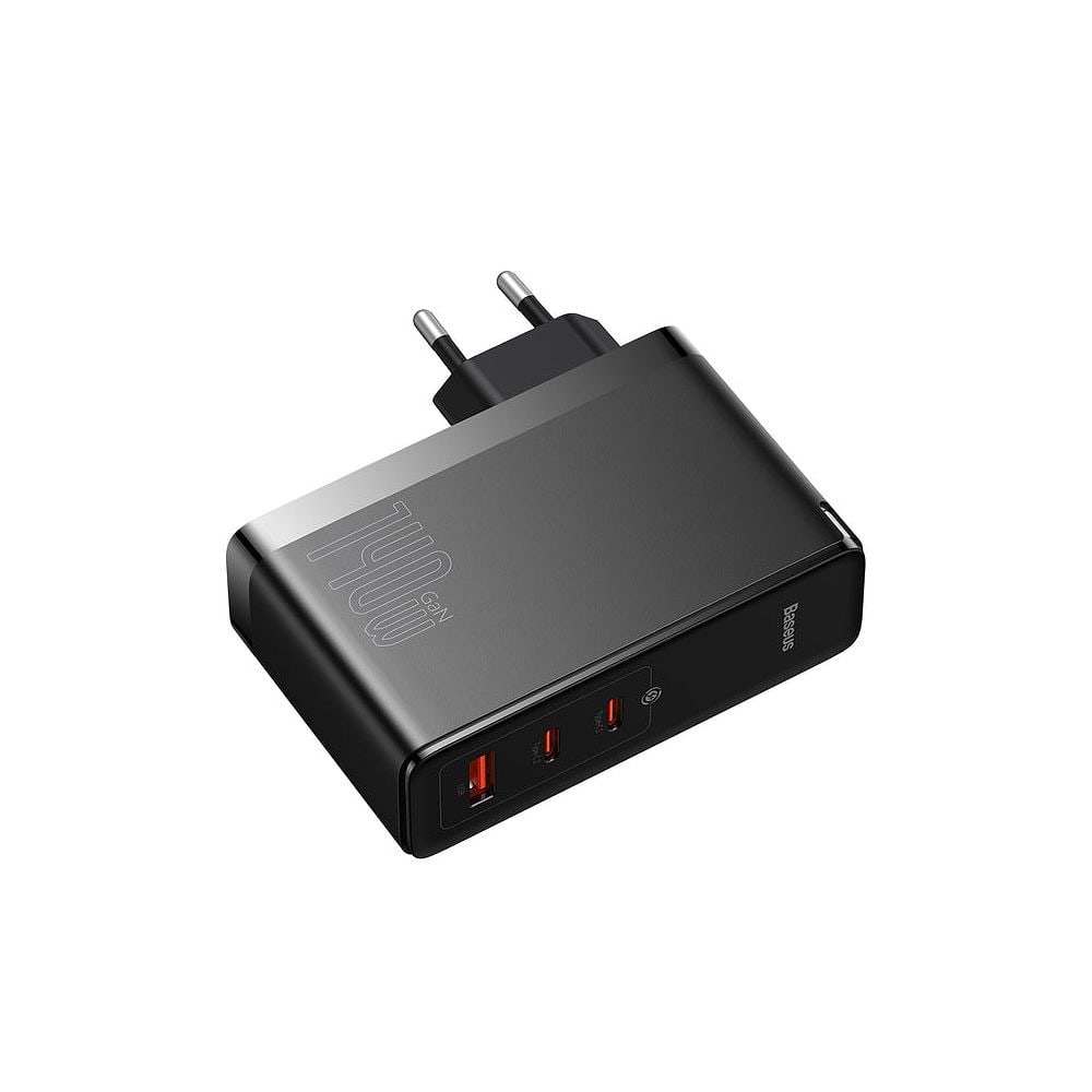 Baseus - GaN5 Pro 140W Power Adapter with USB-C Cable / Black 