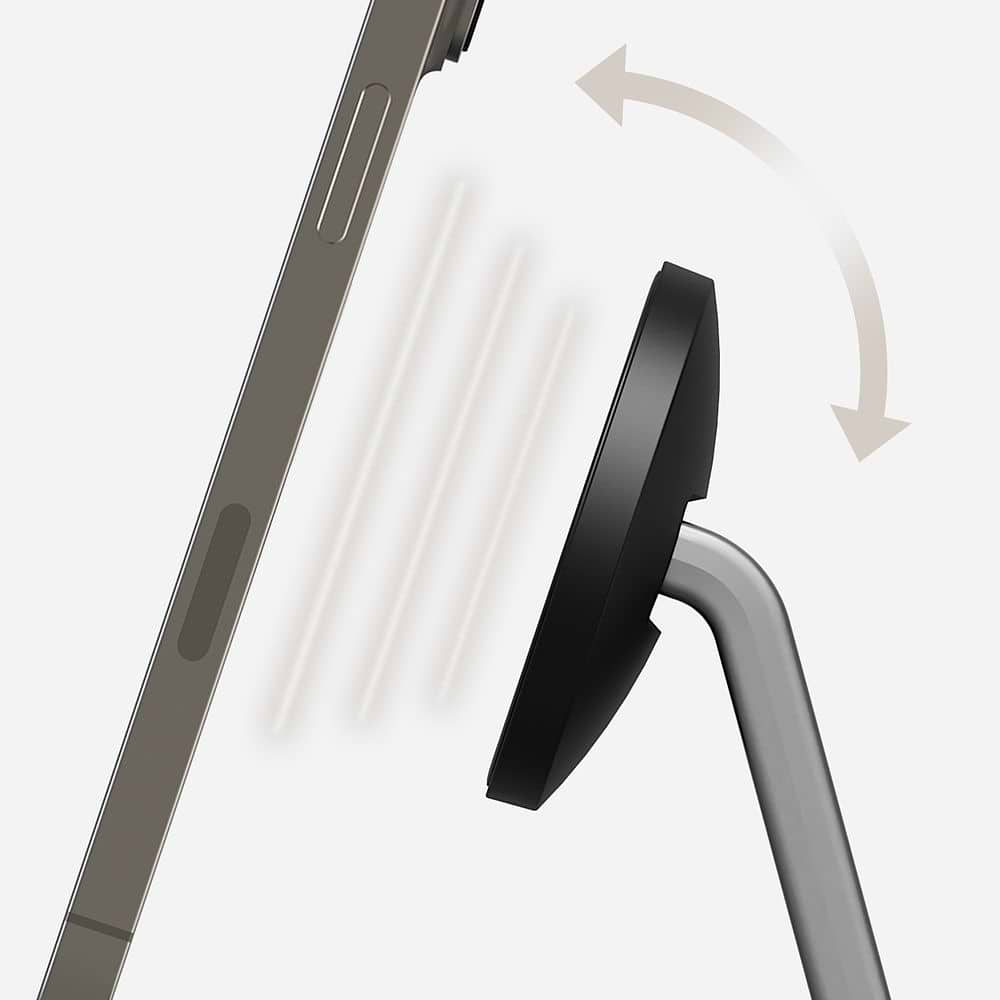mophie - Snap+ Charging Stand for iPhone and AirPods / Black
