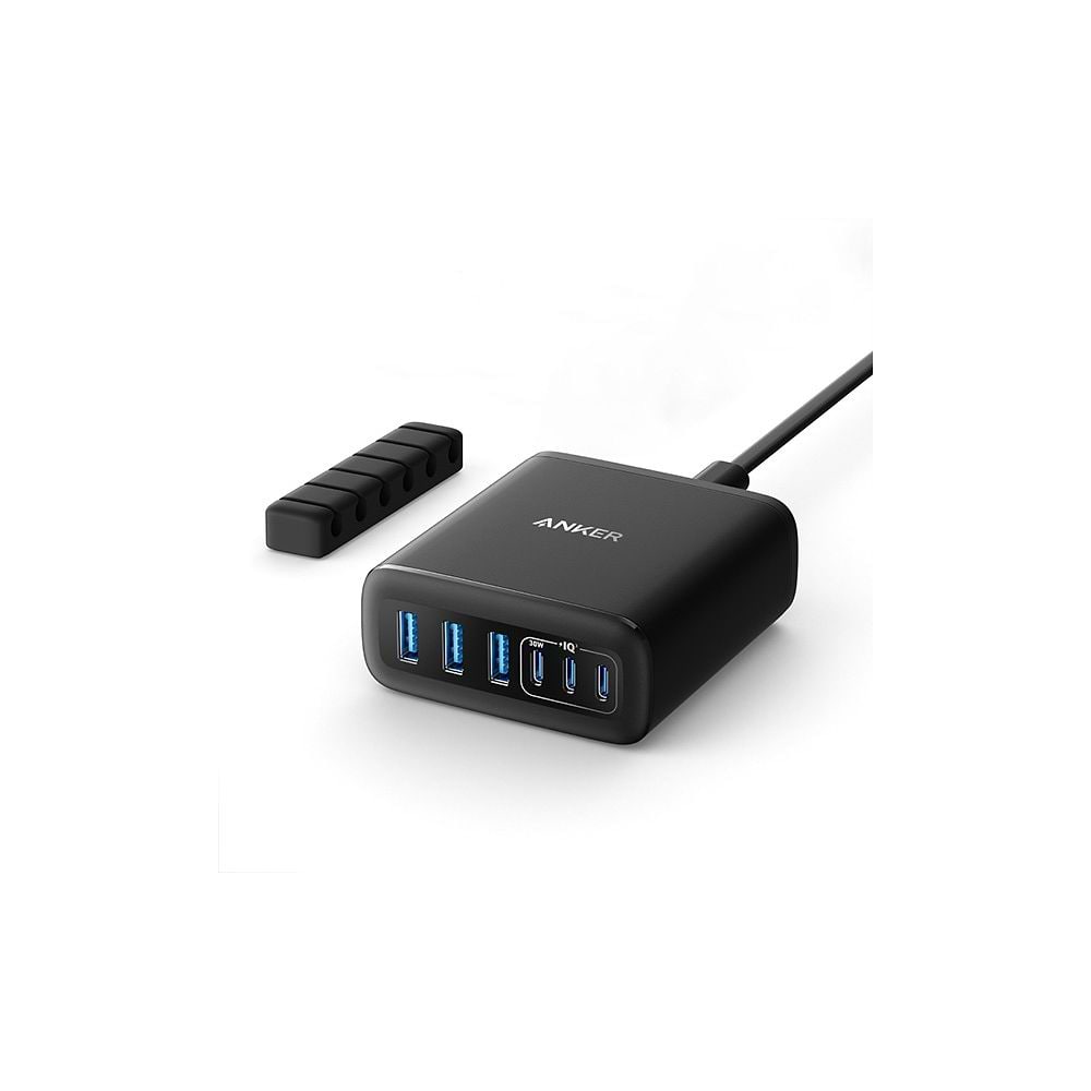 Anker - 112W Power Adapter (6 Ports) / Black
