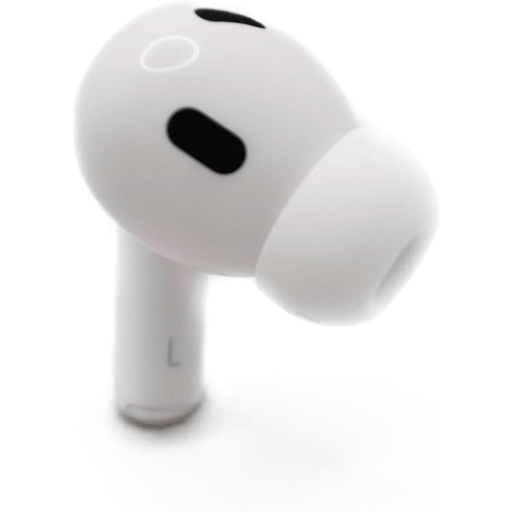 אוזנייה שמאלית חלופית ל-AirPods Pro 2 (USB-C), המיועדת להחלפת אוזנייה שאבדה או ניזוקה, עם צימוד קל לערכה תואמת.