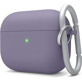 elago - Silicone Case with Fabric Lanyard for AirPods Pro 2 / Lavender