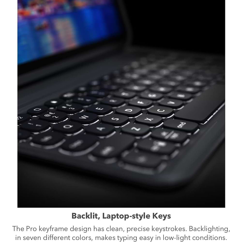 Zagg - Pro Keys Keyboard for iPad 11-inch (A16) / Black