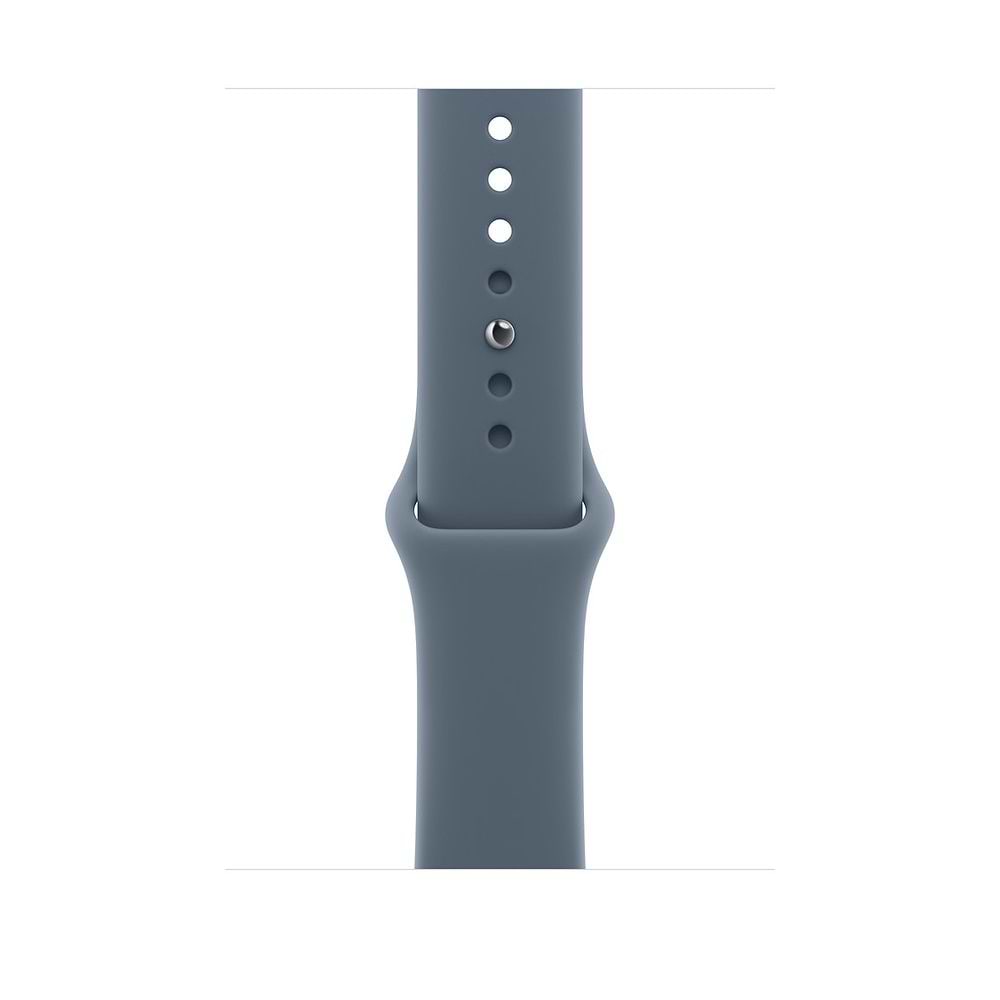 רצועת ספורט מקורית ל-Apple Watch 46 מ״מ בצבע Clementine, עשויה פלואורואלסטומר רך ועמיד עם סגירת Pin-and-Tuck להתאמה נוחה ובטוחה לשימוש יומיומי.