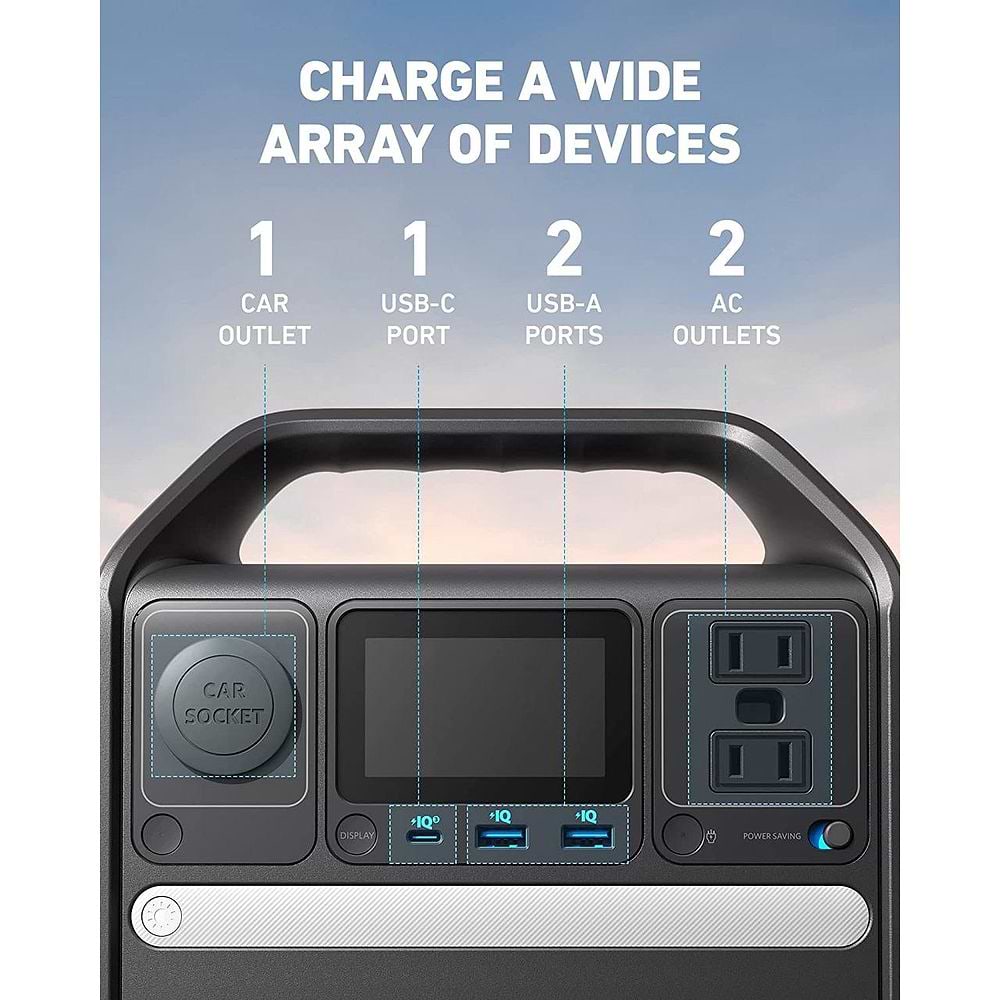 Anker - 521 Portable Power Station 256Wh / Black