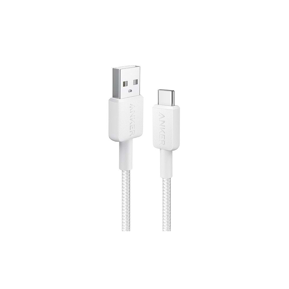 Anker - USB-A to USB-C Nylon Braided Cable (1m) / White