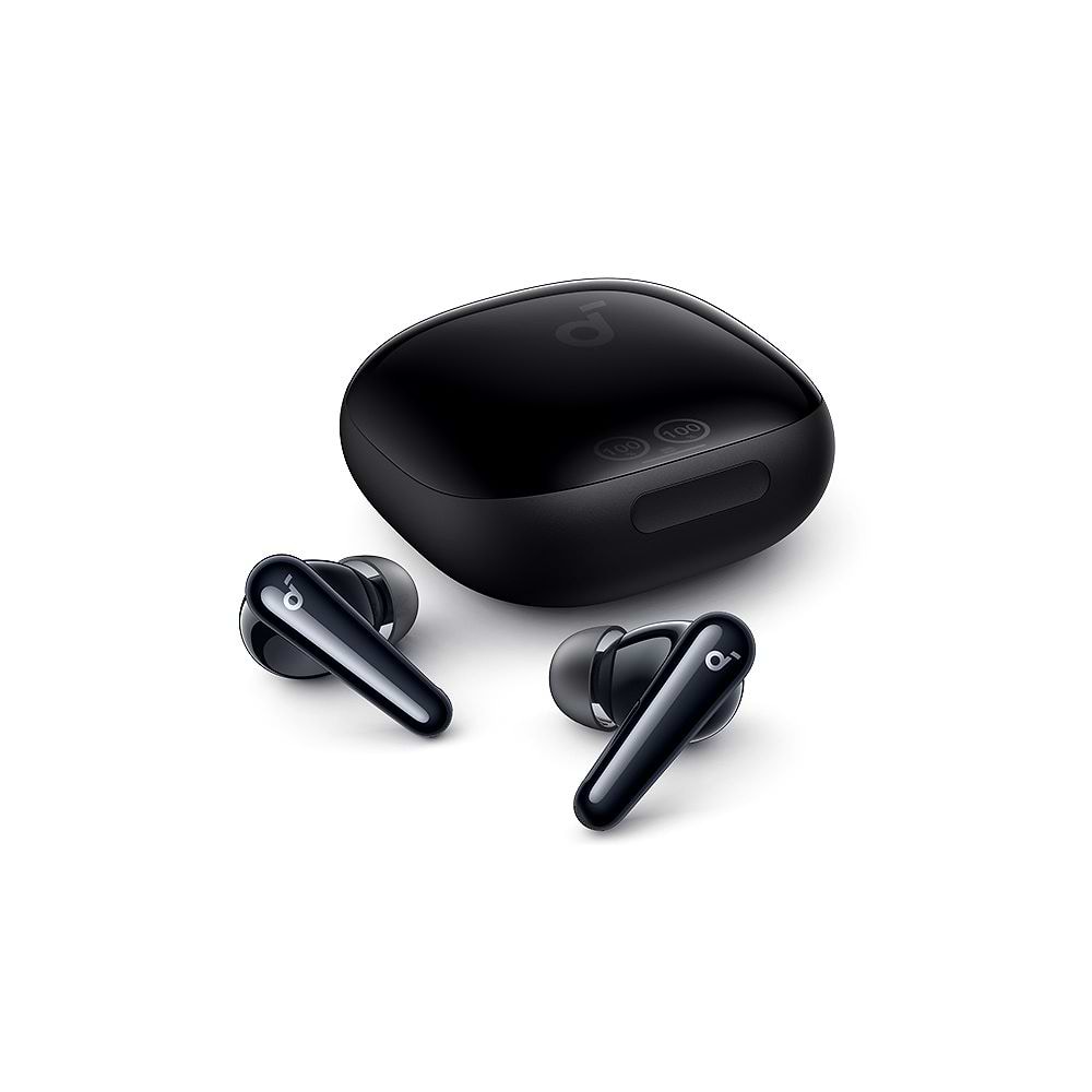 Anker - SoundCore Liberty 4 Pro Noise Cancelling True-Wireless Earbuds / Glossy Black