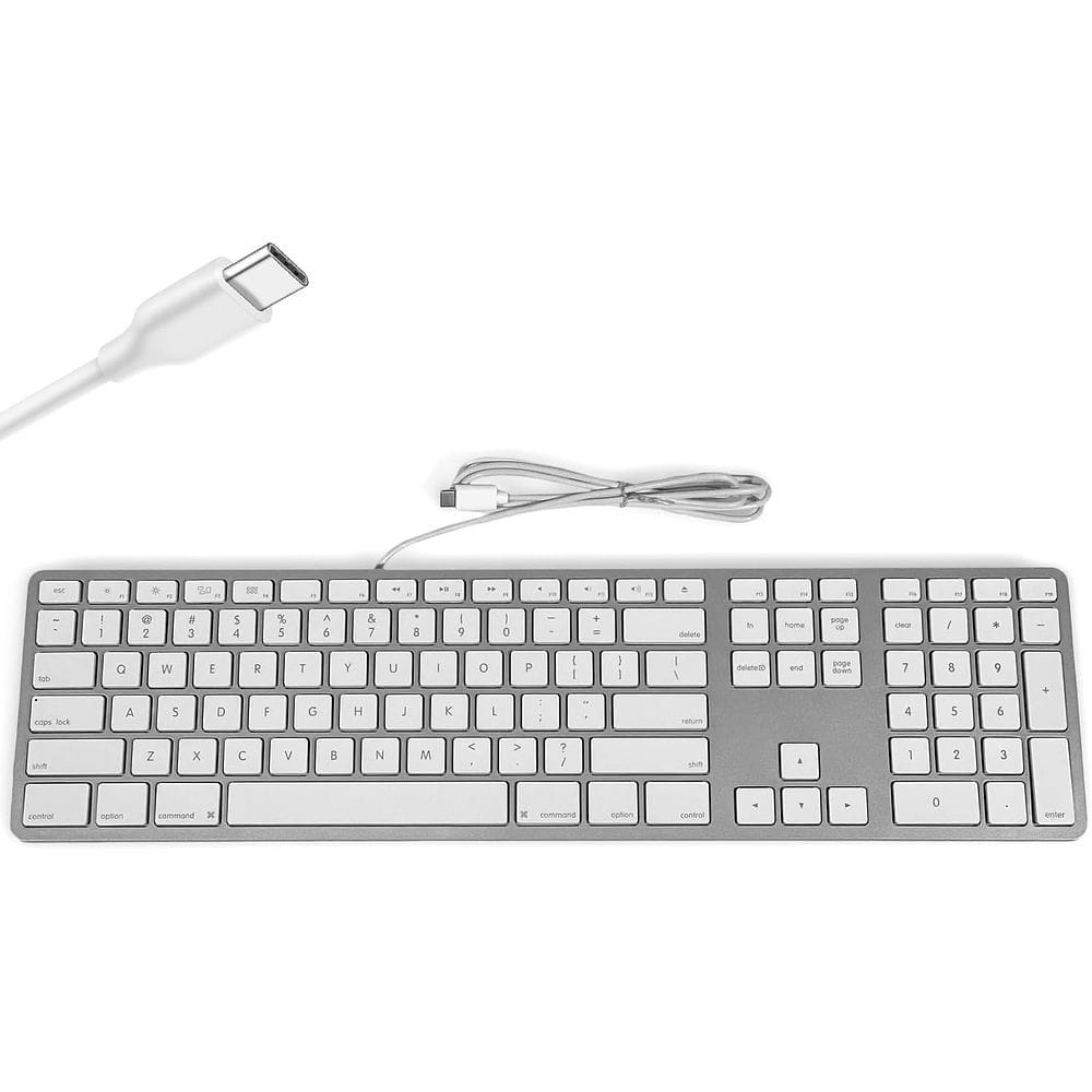 Matias - Keyboard for Mac with USB-C / Silver 