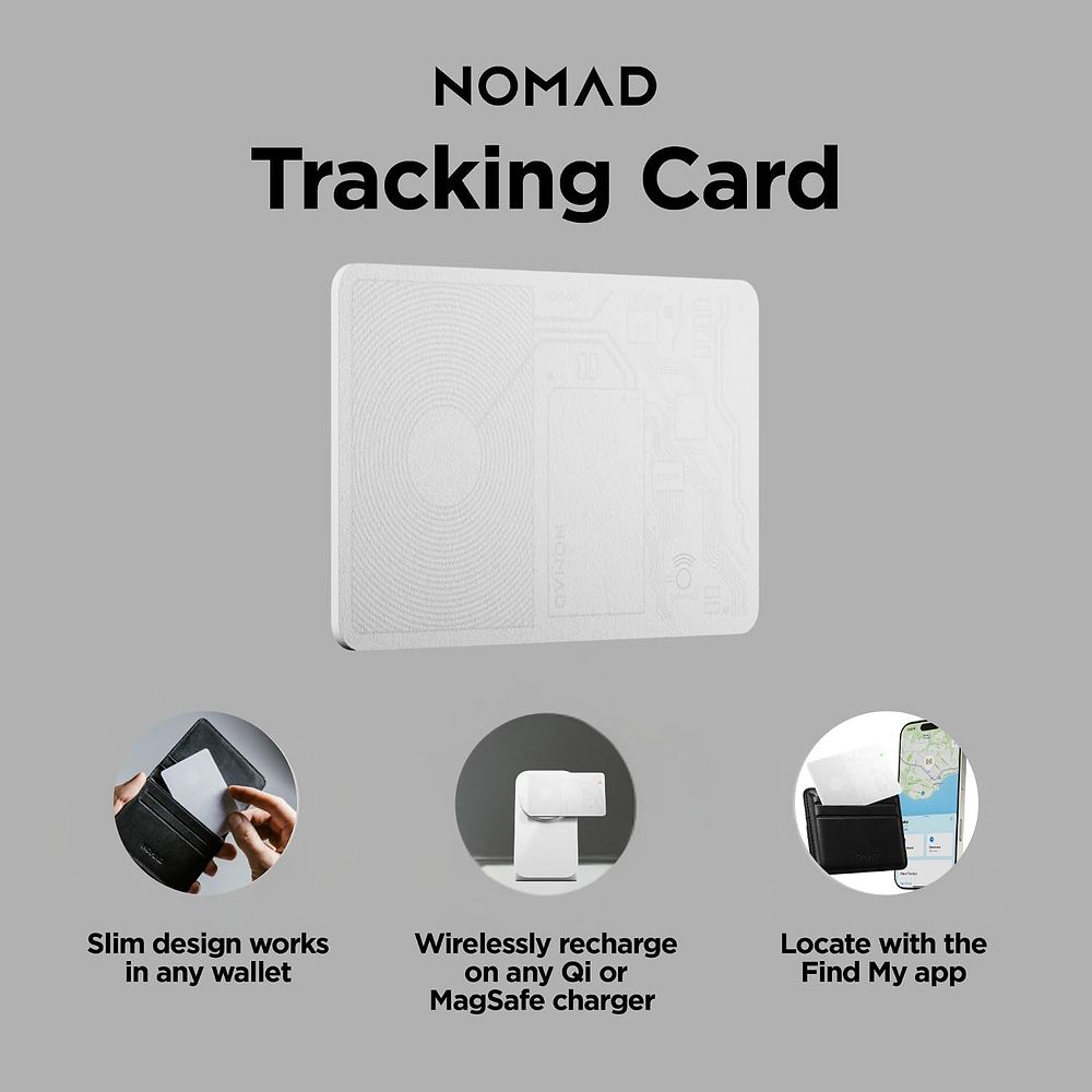 NOMAD - Tracking Card / White