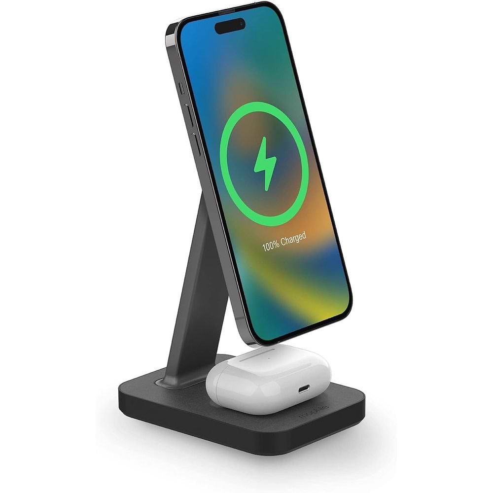 mophie - Snap+ Charging Stand for iPhone / Black 