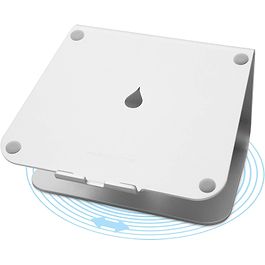 mStand - Laptop Stand w/ Swivel Base / Silver