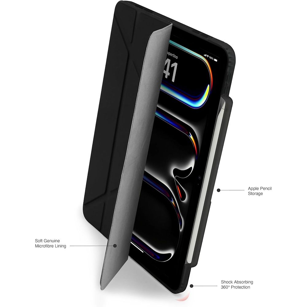 Pipetto - Origami No.3 Case for iPad Pro 11-inch (M5) / Black 