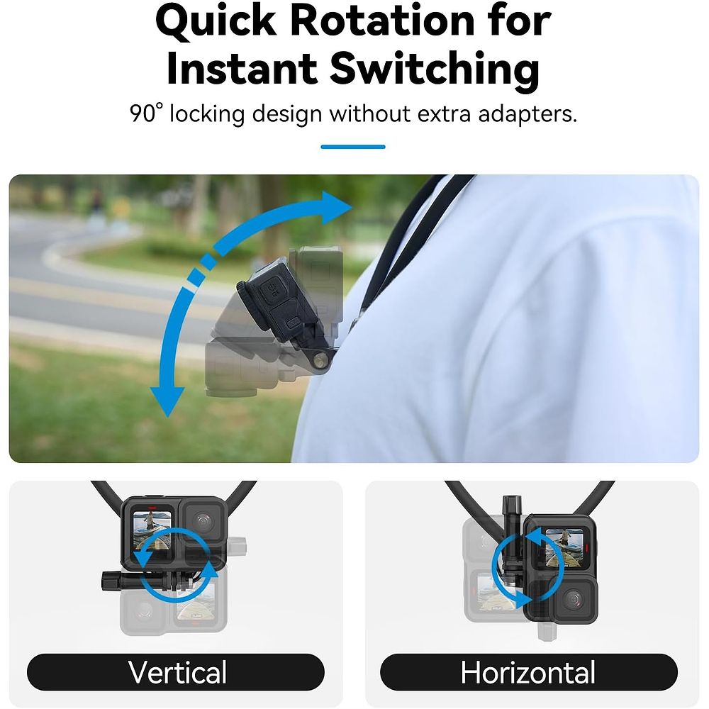 Telesin - Action Camera Neck Mount / Black 