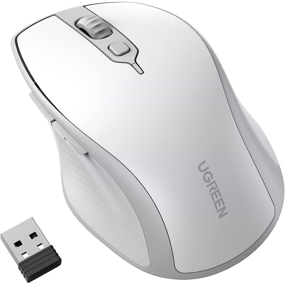 UGREEN - Ergonomic Contoured-Shape Design Wireless Mouse 