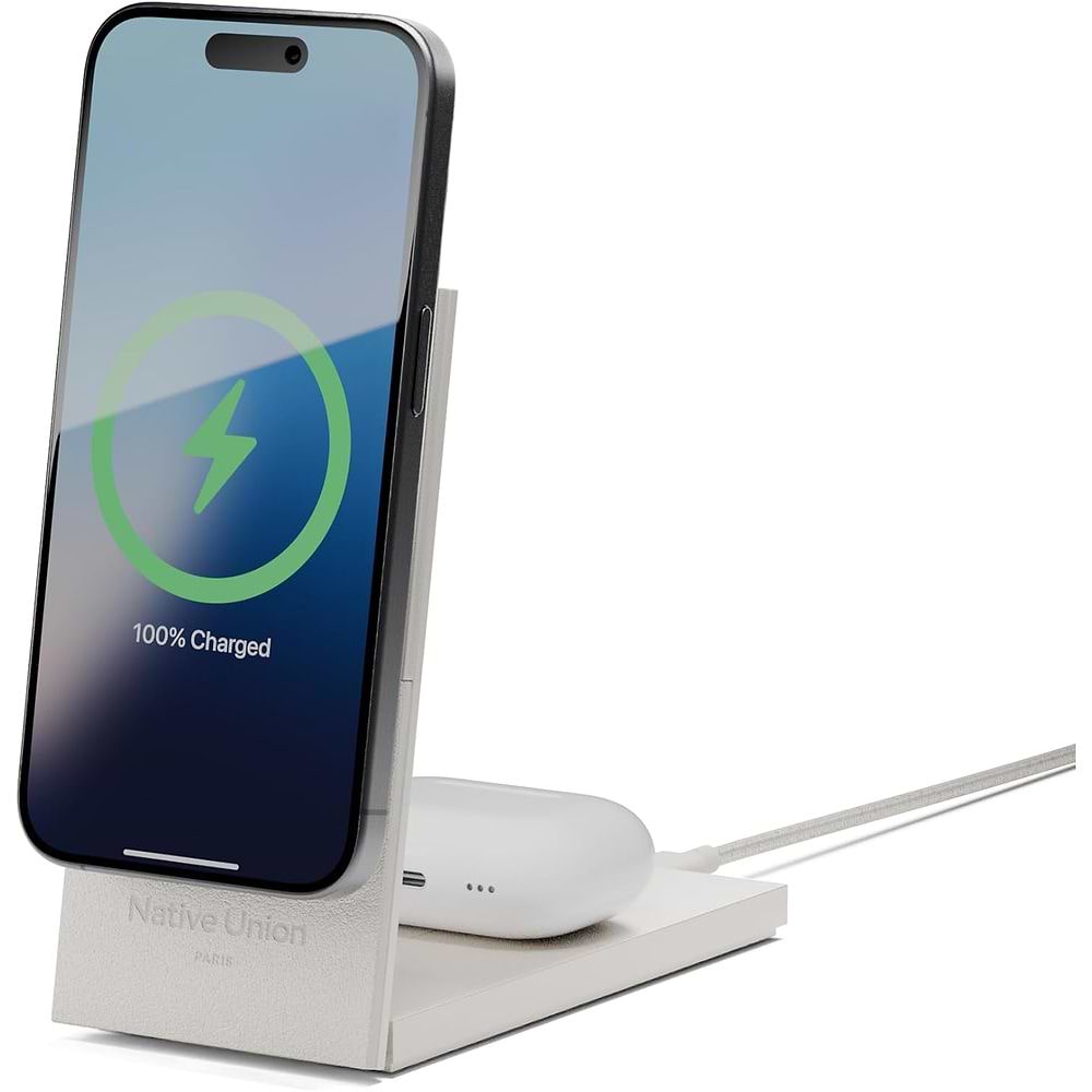 NATIVE UNION - Rise 2-in-1 Qi2 Wireless Charger 