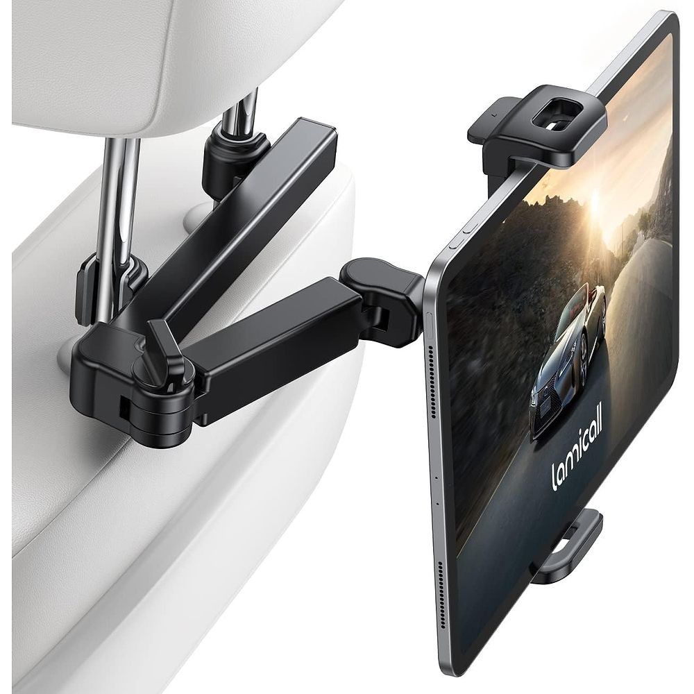 Lamicall - Adjustable Headrest Stand for iPad / Black